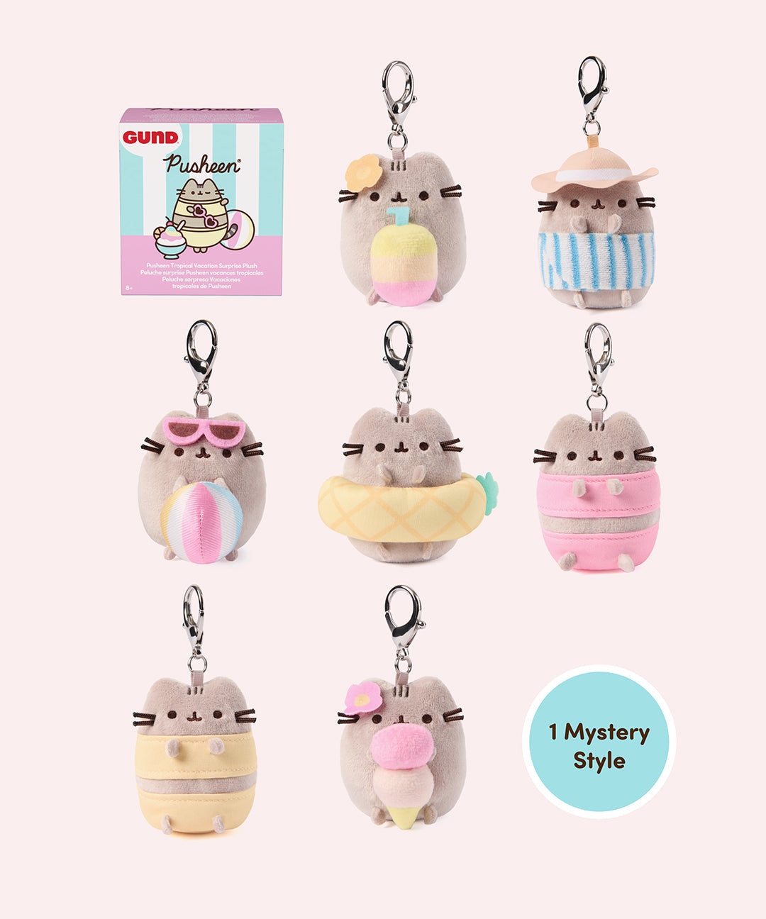 Pusheen Tropical Vacation Surprise Plush